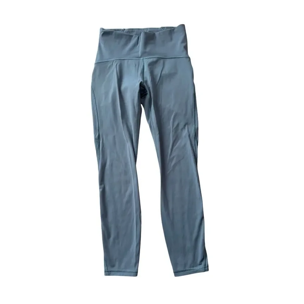 LULULEMON ALIGN No Line, High Rise Leggings, Green/Gray; size 6 - Picture 1 of 12